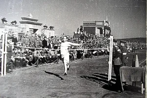 Стадион в Северо-Курильске. Конец 1940-х годов. 