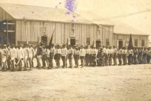 Открытие районной Спартакиады в Охе, 1933 год. 