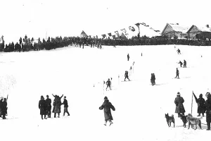 Горнолыжники. Период японской оккупации северного Сахалина (1920-1925). 