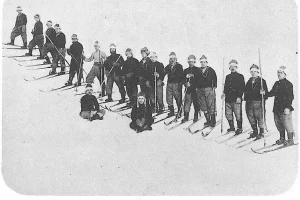 Лыжники. Период японской оккупации северного Сахалина (1920-1925).
