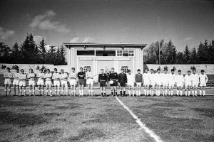 Футбольный матч юношеских команд, 1971 год. 