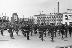 Физкультурный парад на площади Ленина, 1970 год 