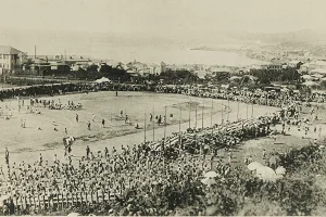 На стадионе гимназии в г. Маока (Холмск), середина 1930-х годов