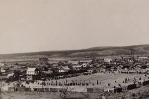 Стадион в Углегорске, 1950-е годы