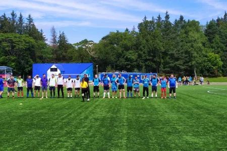 Участники XI Спартакиады среди госслужащих сразились в мини-футболе