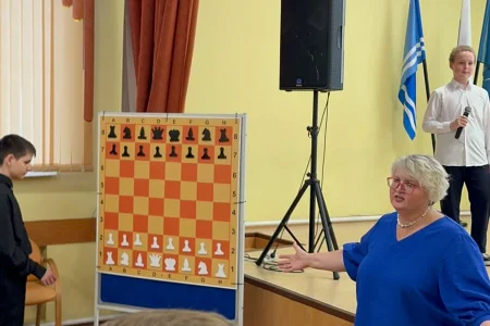 В СОШ № 1 организовали шахматный праздник