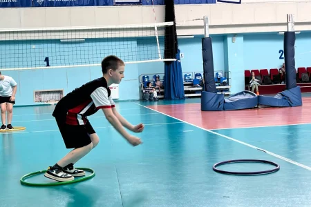 «Веселые старты» в спортшколе волейбола