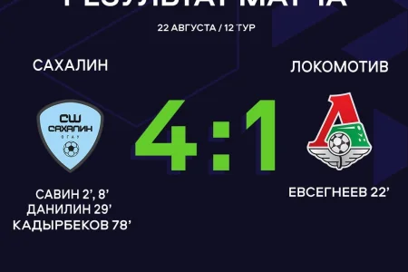 «Сахалин» победил и поднялся на пятую строчку турнирной таблицы