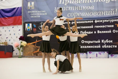 Сахалинские гимнастки выступили на открытых областных соревнованиях