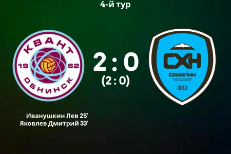 «Сахалин» проиграл в Обнинске