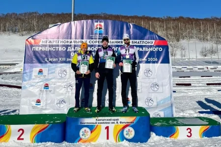 Григорий Касьян взял золото первенства ДФО по биатлону