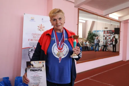 Ветераны состязались в меткости и ловкости