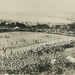На стадионе гимназии в г. Маока (Холмск), середина 1930-х годов