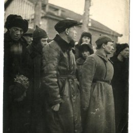 Встреча участников лыжного перехода Де-Кастри - Александровск, 1936 год