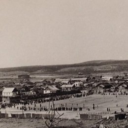 Стадион в Углегорске, 1950-е годы