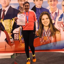 Лариса Жук завоевала две медали чемпионата России по легкой атлетике среди ветеранов