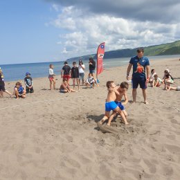 Борьба и футбол объединились на Фестивале пляжных видов спорта