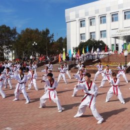 Участниками акции «Беги за мной» в Корсакове стали 350 человек