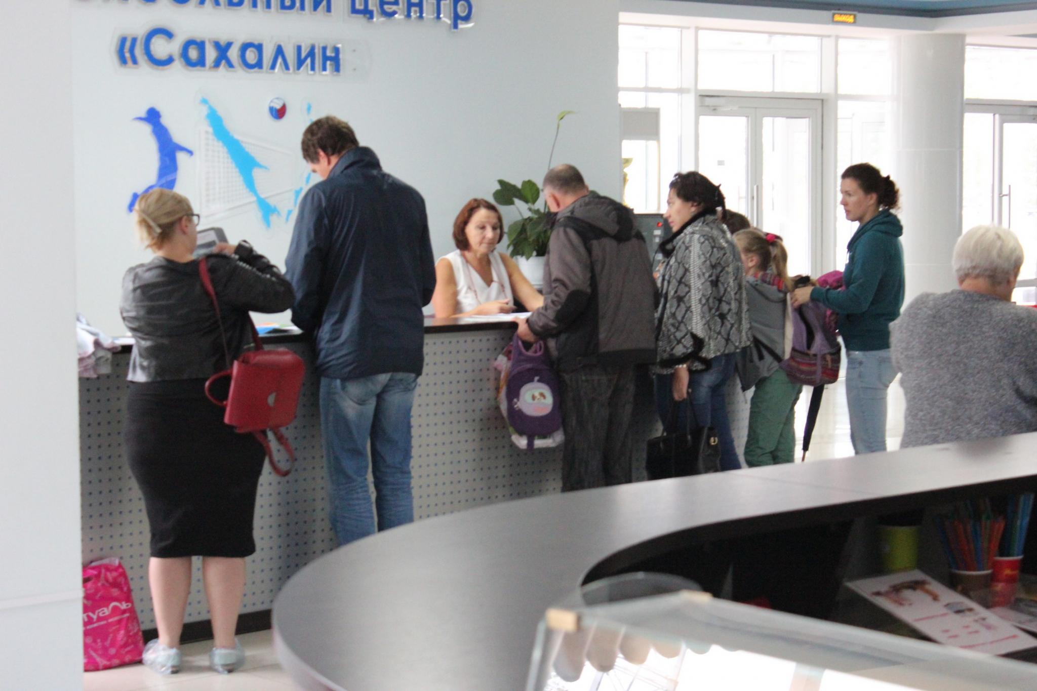 Тестовые испытания в ВЦ "Сахалин" для желающих заниматься волейболом