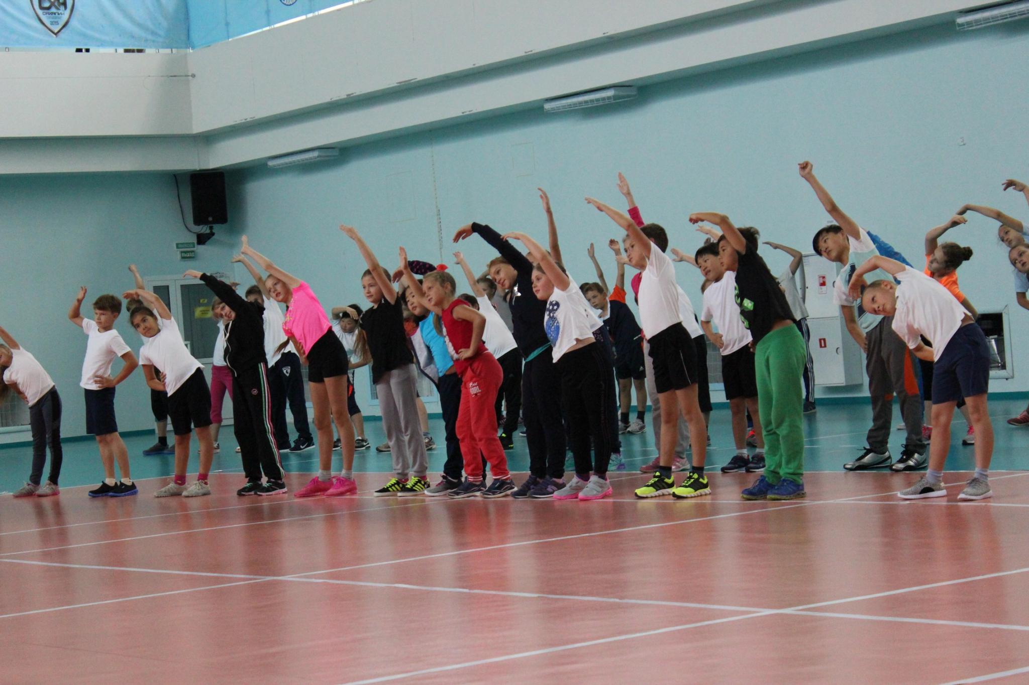 Тестовые испытания в ВЦ "Сахалин" для желающих заниматься волейболом