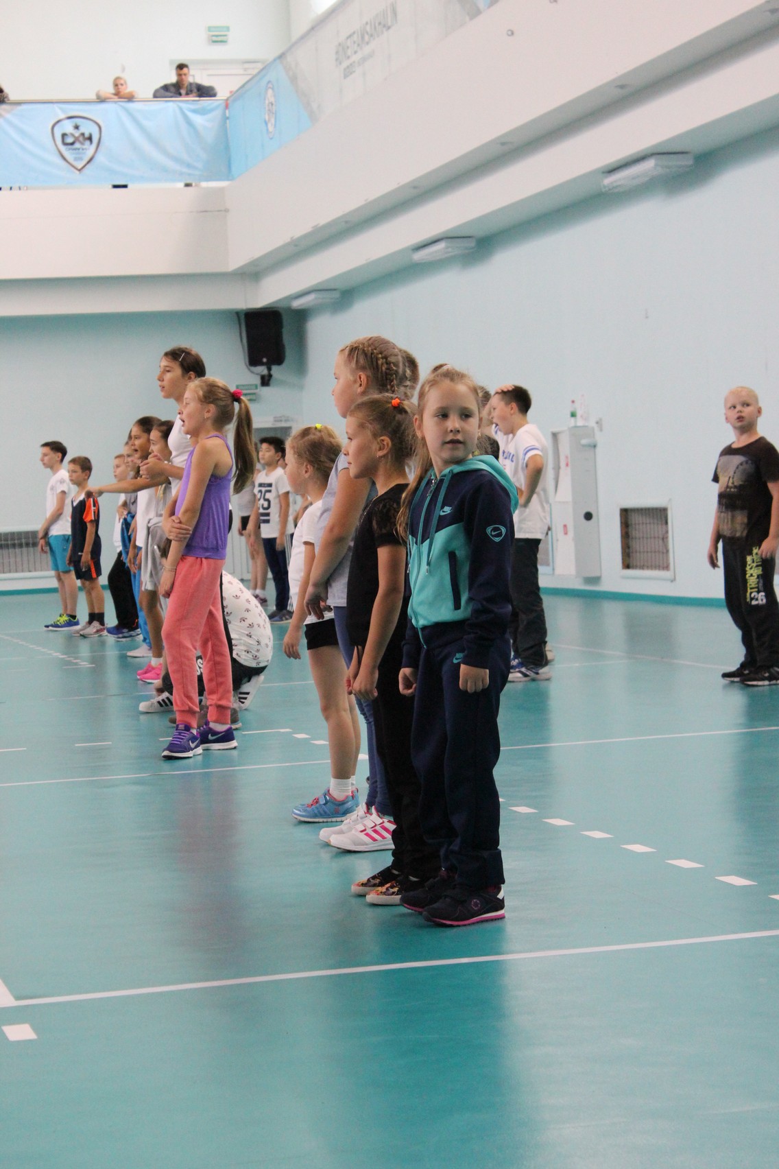 Тестовые испытания в ВЦ "Сахалин" для желающих заниматься волейболом