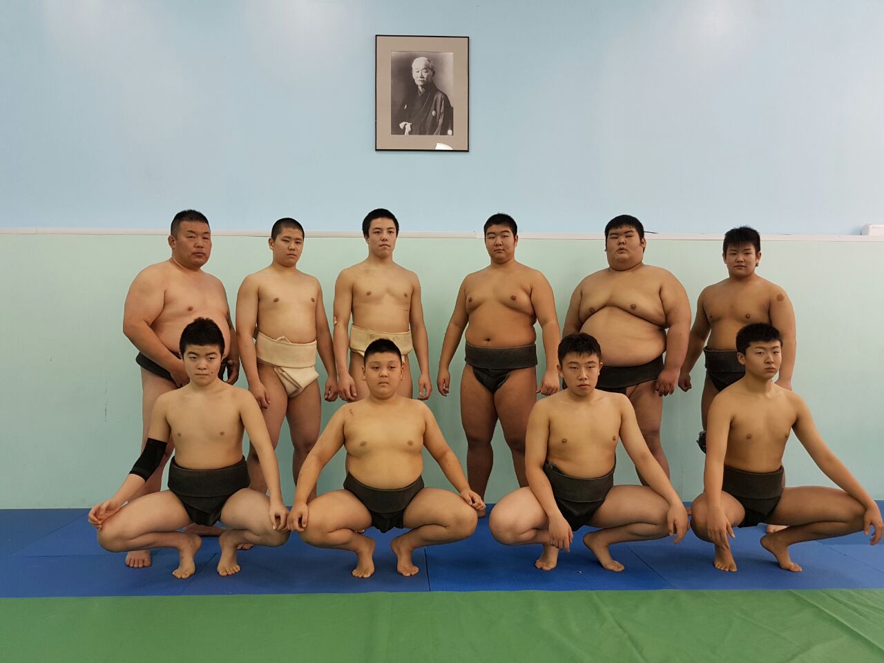 Совместные с тренировки со спортсменами Федерации сумо Хоккайдо