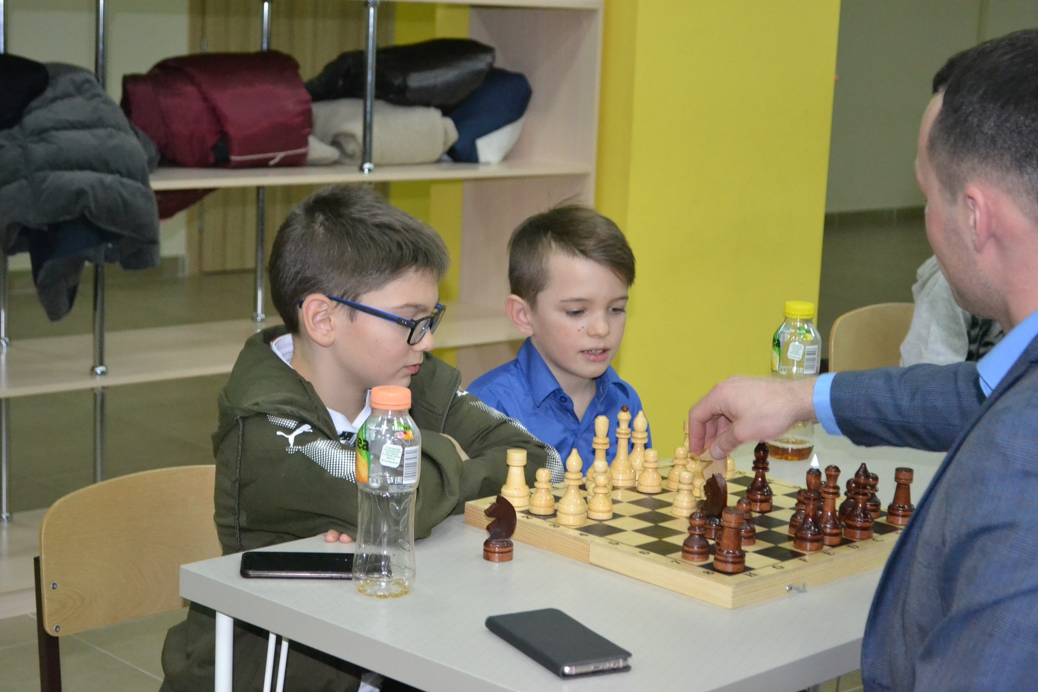 Матч по парным семейным шахматам между командами гимназий № 1 и № 3