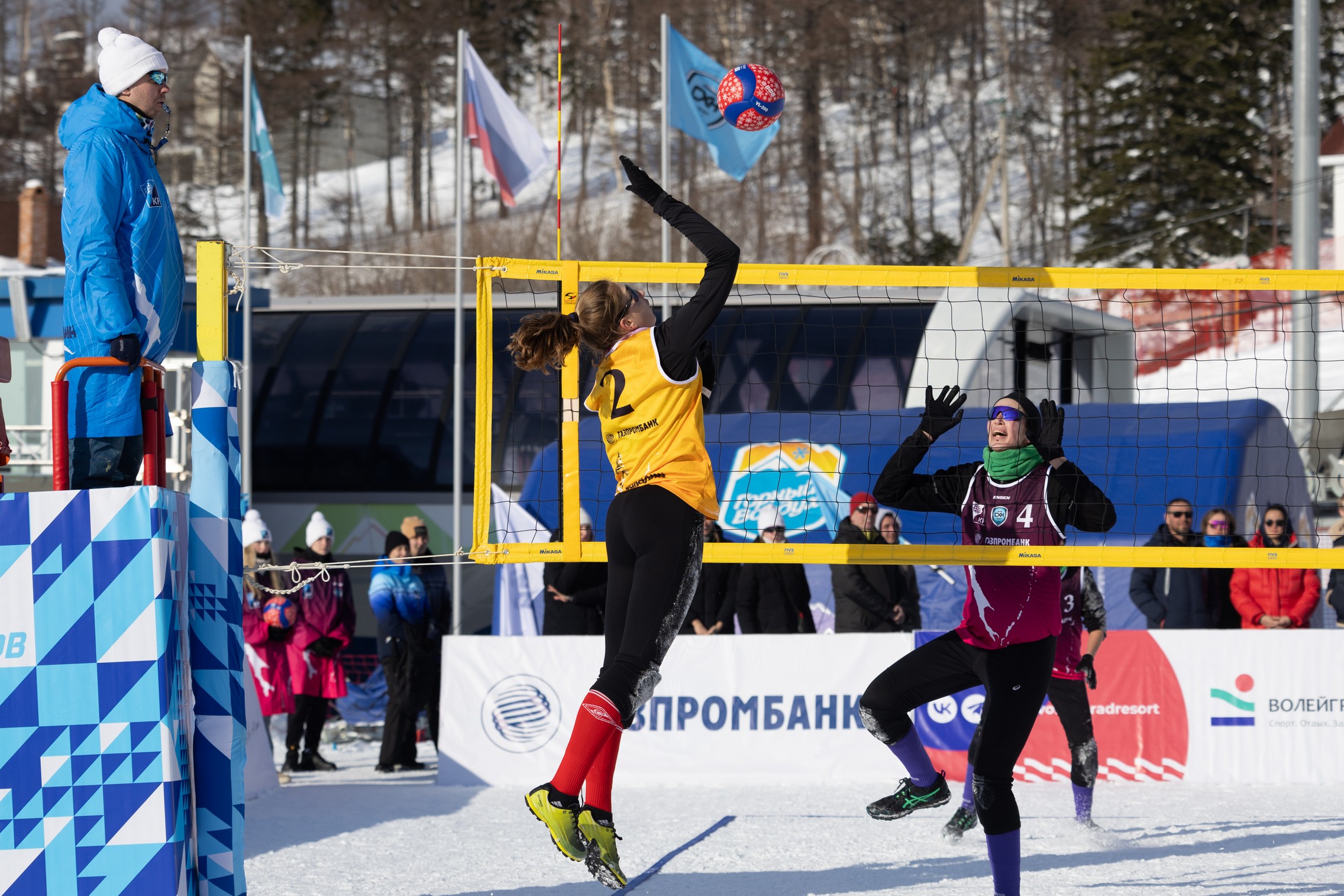 Этап Кубка России по волейболу на снегу