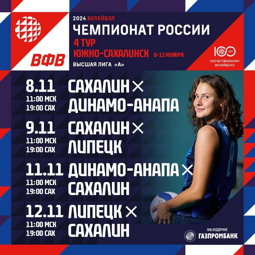 Четвертый тур  чемпионата России по волейболу среди женских команд высшей лиги "А"
